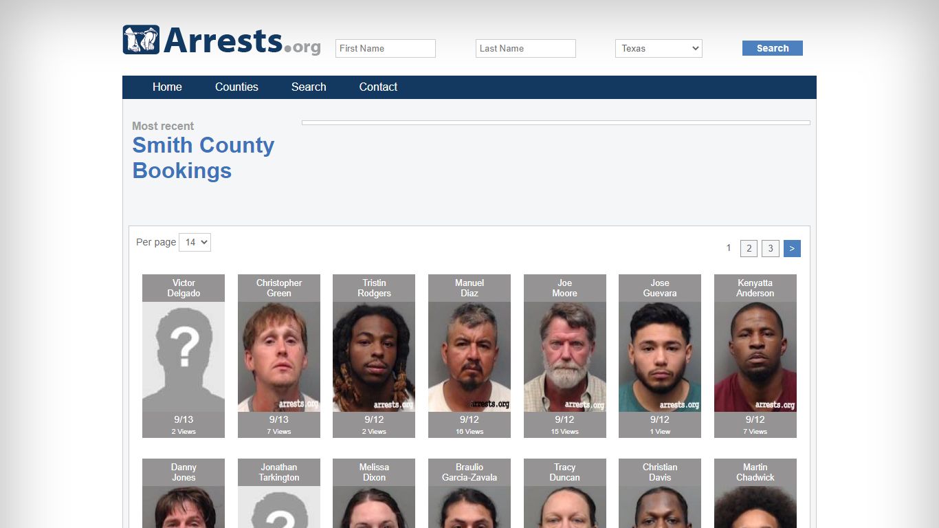 Smith County Arrests and Inmate Search